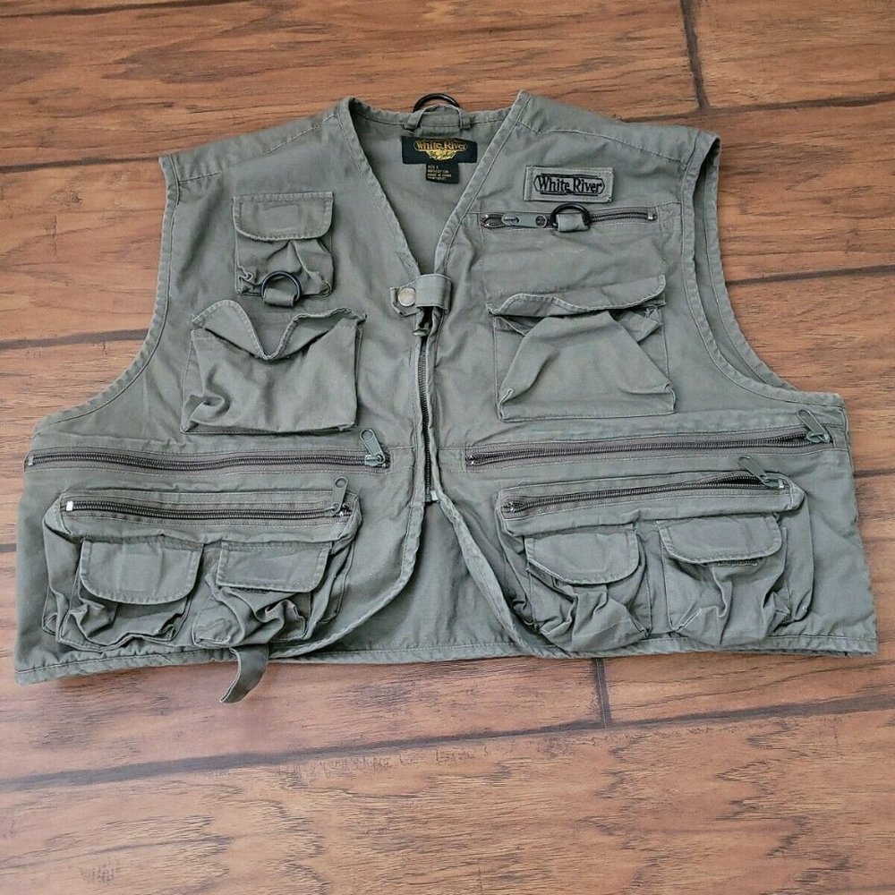 White River Fly Fishing Vest Mens Size S Fish Outd